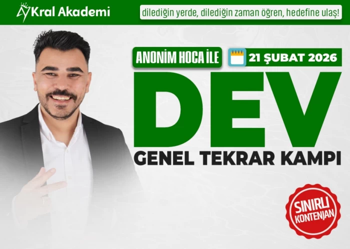 21 ŞUBATA DEV GENEL TEKRAR KAMPI BAŞLIYOR