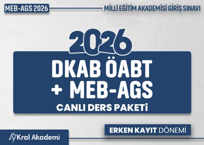 2026 DKAB ÖABT + MEB-AGS CANLI DERS PAKETİ
